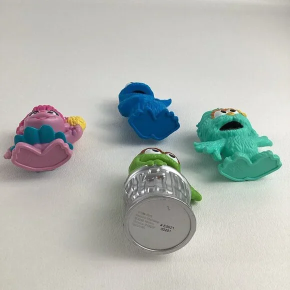 Sesame Street Muppet Plastic Figures Cookie Monster Oscar Abby Cadabby Lot - Picture 5 of 6